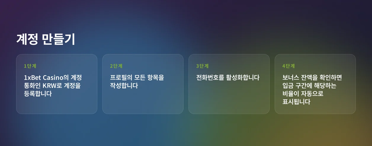 플레이어 계정 만들기